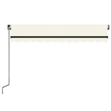 Manual Retractable Awning 350x250 cm Cream