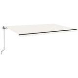 Manual Retractable Awning 500x300 cm Cream