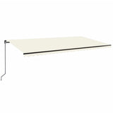 Manual Retractable Awning 600x350 cm Cream