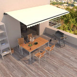 Manual Retractable Awning 600x350 cm Cream