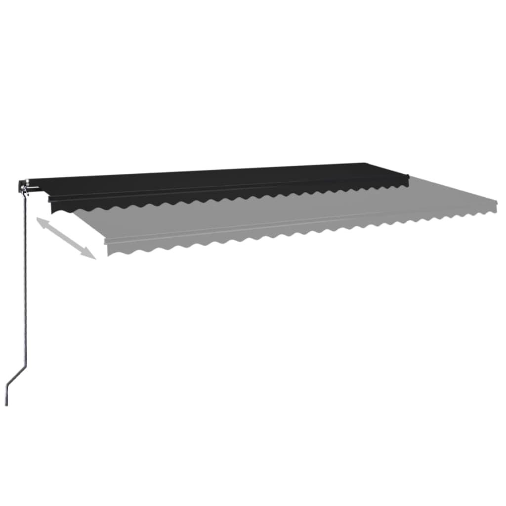 Manual Retractable Awning 600x350 cm Anthracite