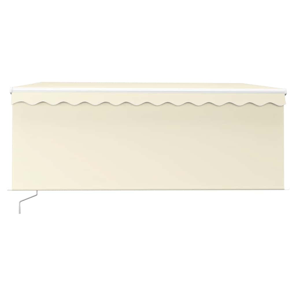 Manual Retractable Awning with Blind&LED 3x2.5m Cream