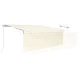 Manual Retractable Awning with Blind 4x3m Cream