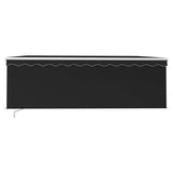 Manual Retractable Awning with Blind&LED 4x3m Anthracite