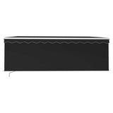 Manual Retractable Awning with Blind&LED 4.5x3m Anthracite