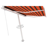 Freestanding Manual Retractable Awning 300x250 cm Orange/Brown