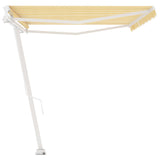 Freestanding Manual Retractable Awning 500x300 cm Yellow/White