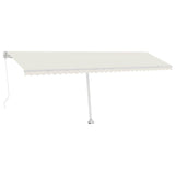 Freestanding Manual Retractable Awning 600x300 cm Cream