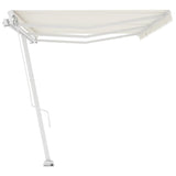 Freestanding Manual Retractable Awning 600x300 cm Cream