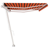 Freestanding Manual Retractable Awning 600x300 cm Orange/Brown