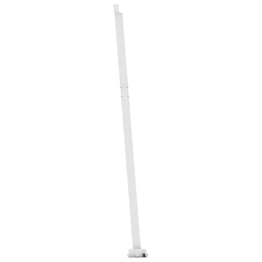 Manual Retractable Awning with LED 400x350 cm Blue and White