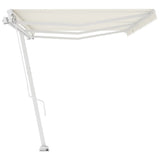 Freestanding Manual Retractable Awning 600x350 cm Cream