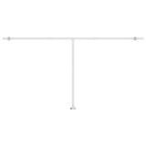 Freestanding Manual Retractable Awning 600x350 cm Cream