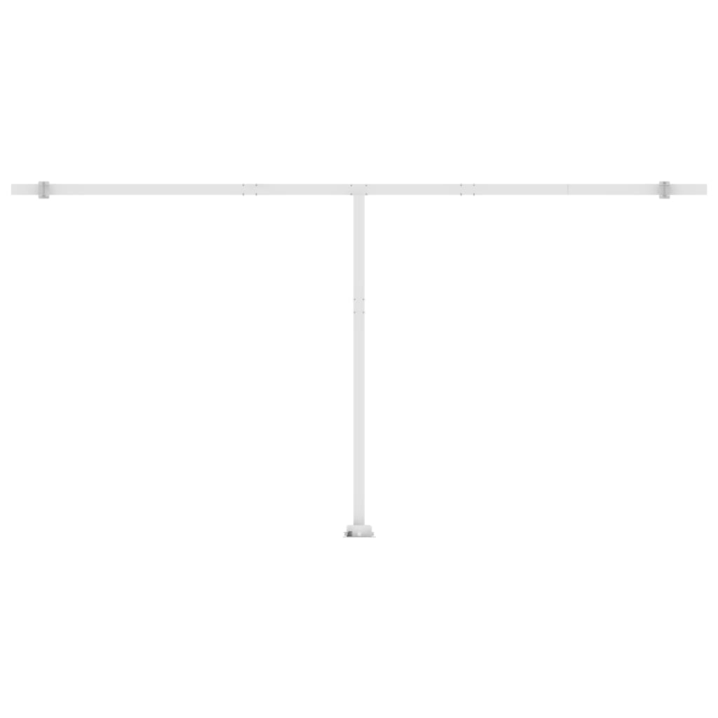 Freestanding Manual Retractable Awning 600x350 cm Yellow/White