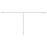 Freestanding Manual Retractable Awning 600x350 cm Yellow/White