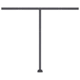 Freestanding Manual Retractable Awning 300x250 cm Orange/Brown