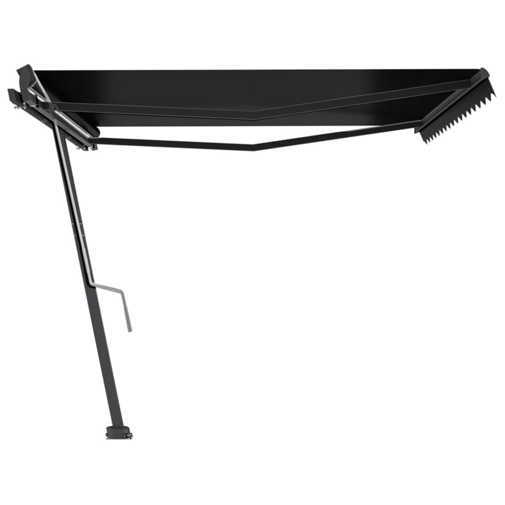 Freestanding Manual Retractable Awning 400x300 cm Anthracite