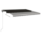 Freestanding Manual Retractable Awning 400x300 cm Anthracite