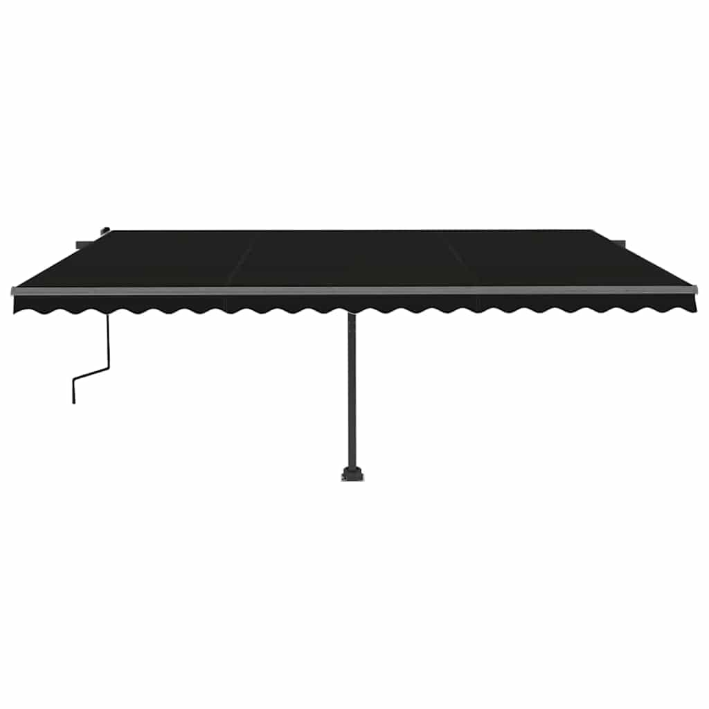 Freestanding Manual Retractable Awning 500x300 cm Anthracite