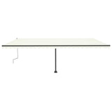 Freestanding Manual Retractable Awning 600x300 cm Cream