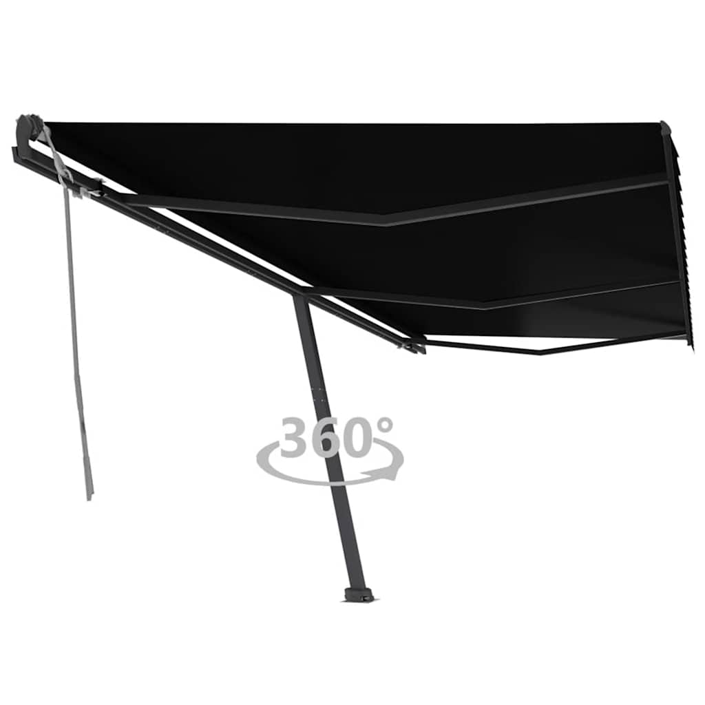 Freestanding Manual Retractable Awning 600x300 cm Anthracite