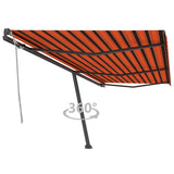 Freestanding Manual Retractable Awning 600x300 cm Orange/Brown