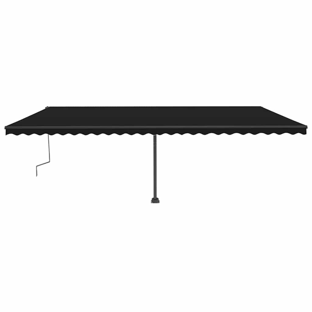 Manual Retractable Awning with LED 600x300 cm Anthracite