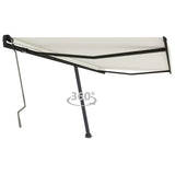 Freestanding Manual Retractable Awning 400x350 cm Cream