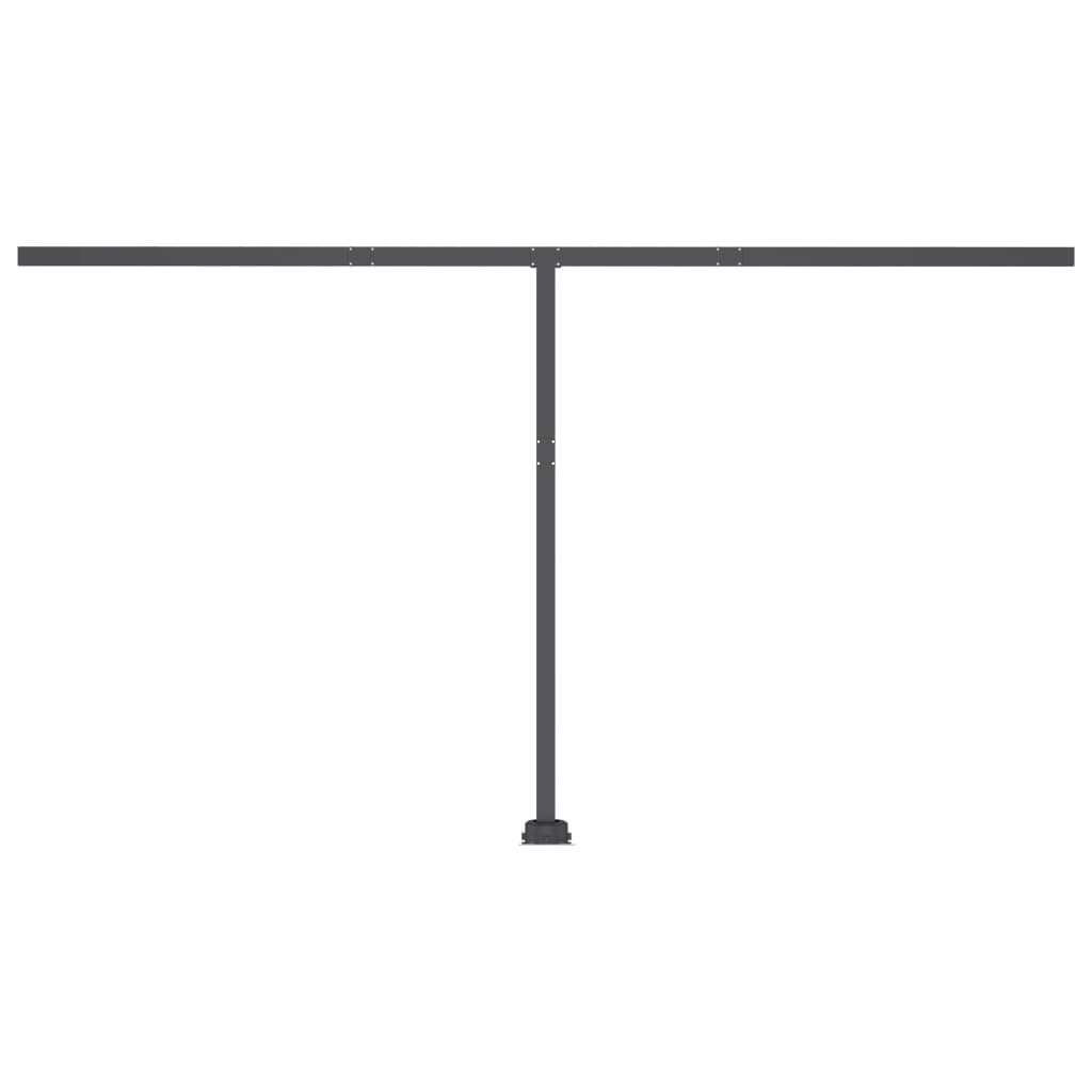 Freestanding Manual Retractable Awning 400x350 cm Anthracite