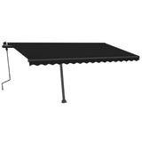 Freestanding Manual Retractable Awning 450x350 cm Anthracite