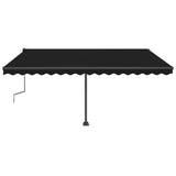 Freestanding Manual Retractable Awning 450x350 cm Anthracite