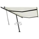 Freestanding Manual Retractable Awning 500x350 cm Cream