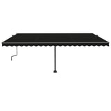 Freestanding Manual Retractable Awning 500x350 cm Anthracite