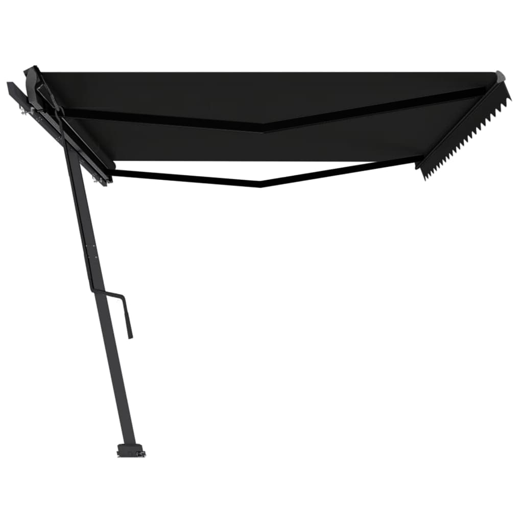 Freestanding Manual Retractable Awning 500x350 cm Anthracite