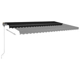 Freestanding Manual Retractable Awning 500x350 cm Anthracite