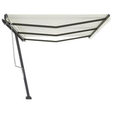 Freestanding Manual Retractable Awning 600x350 cm Cream