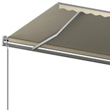 Freestanding Manual Retractable Awning 600x350 cm Cream