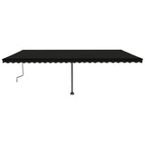 Freestanding Manual Retractable Awning 600x350 cm Anthracite