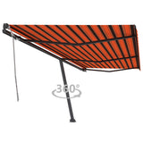 Freestanding Manual Retractable Awning 600x350 cm Orange/Brown