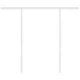 Manual Retractable Awning with LED 3x2.5 m Blue and White