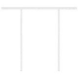 Manual Retractable Awning with LED 3.5x2.5 m Orange and Brown