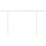 Manual Retractable Awning with Posts 4x3.5 m Blue and White