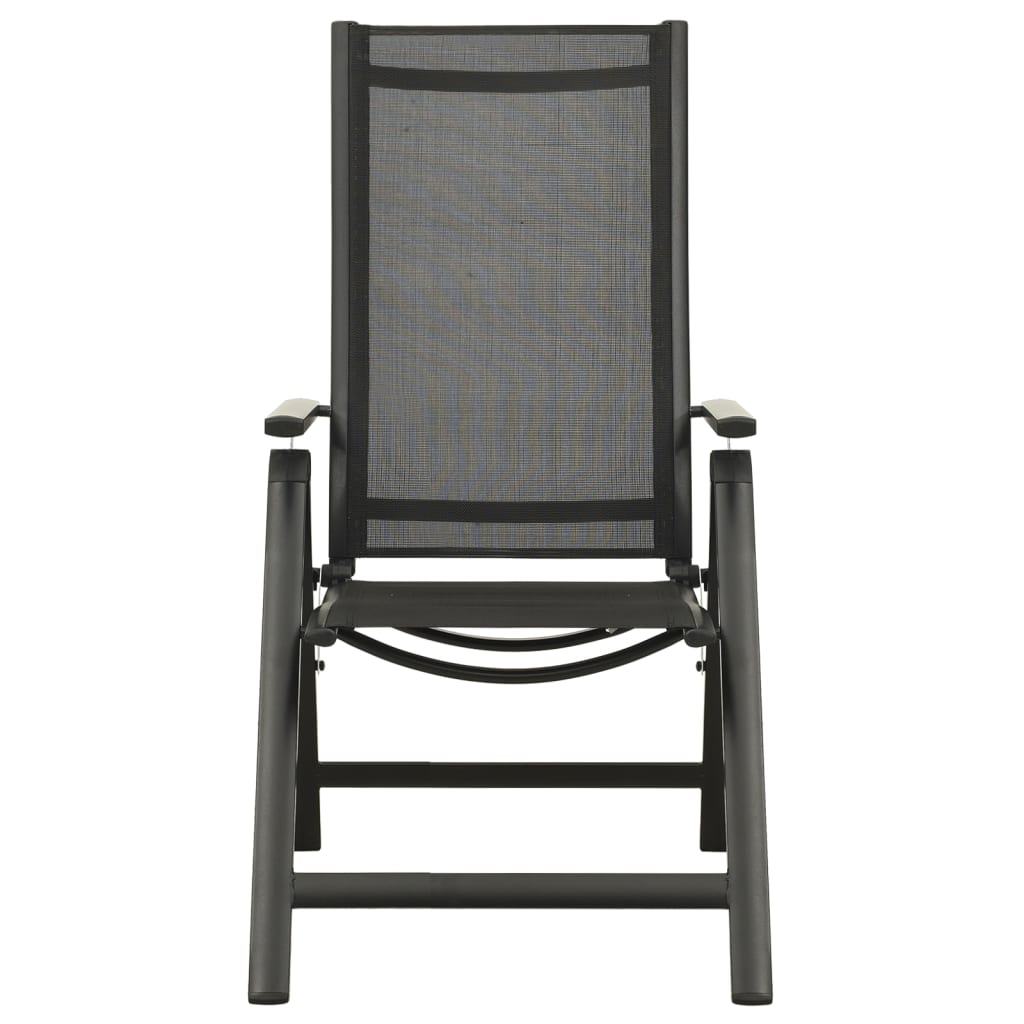 5 Piece Bistro Set Black and Anthracite