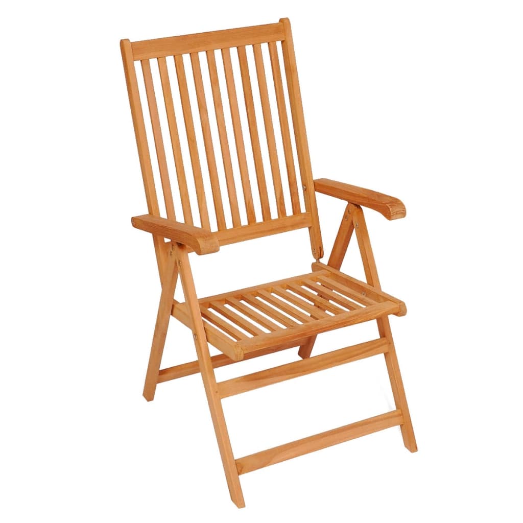 Reclining Garden Chairs 8 pcs Solid Teak Wood