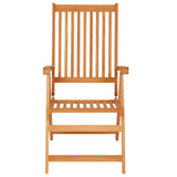 Reclining Garden Chairs 8 pcs Solid Teak Wood