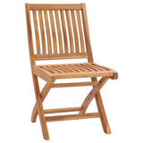 Folding Garden Chairs 8 pcs Solid Teak Wood