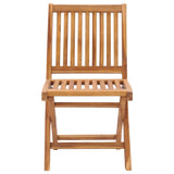 Folding Garden Chairs 8 pcs Solid Teak Wood