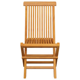 Folding Garden Chairs 8 pcs Solid Teak Wood