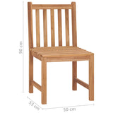 Garden Chairs 4 pcs Solid Teak Wood