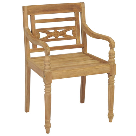 Batavia Chairs 4 pcs Solid Teak Wood